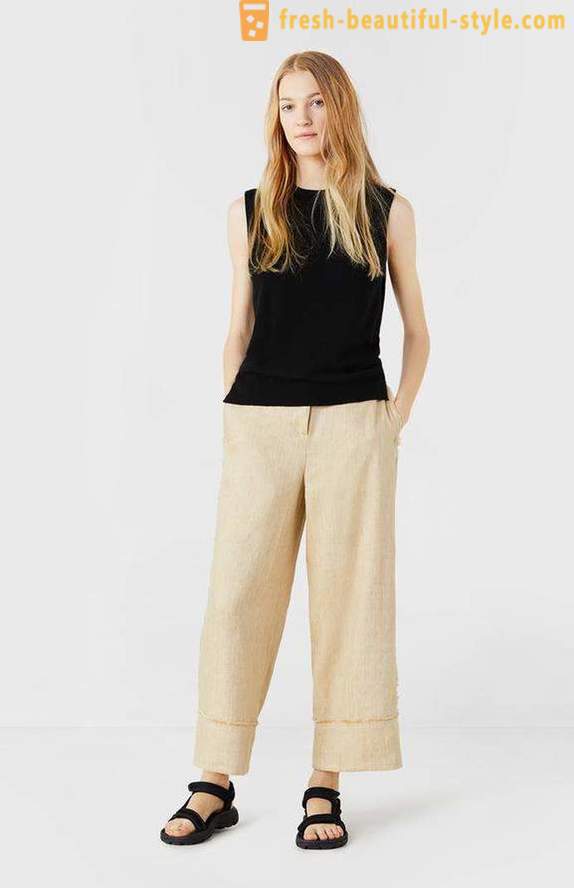 Široké kalhoty žen: fotografie, přehled modelů, co na sebe?