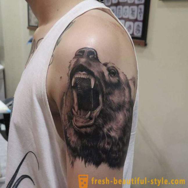 Význam tetování „medvěd“: muži, ženy, v oblasti