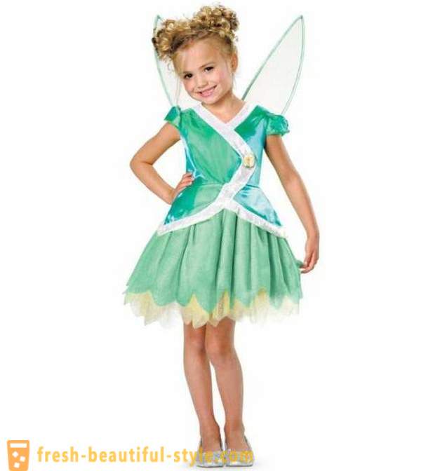 Tinkerbell kostým pro dívky s rukama
