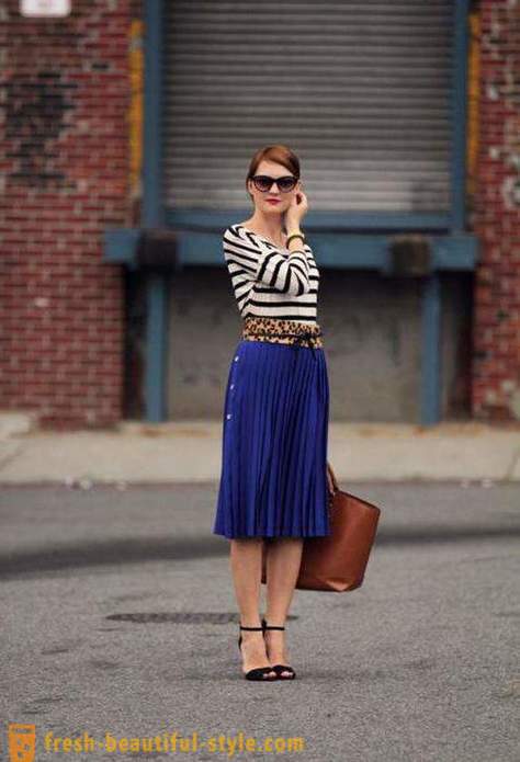 Co se nosí se sukní plisovanou: doporučení stylisty