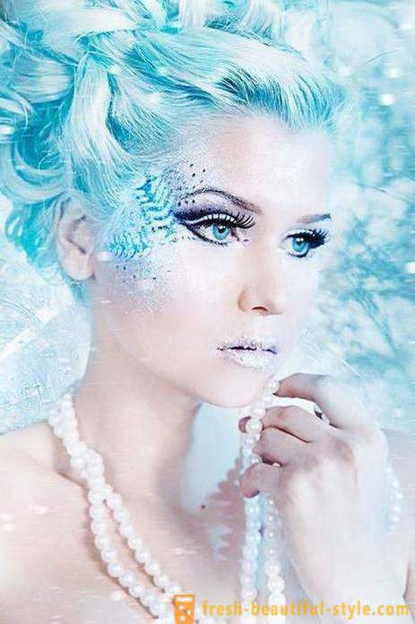 Make-up Sněhová královna: nabídka make-up a fotografie