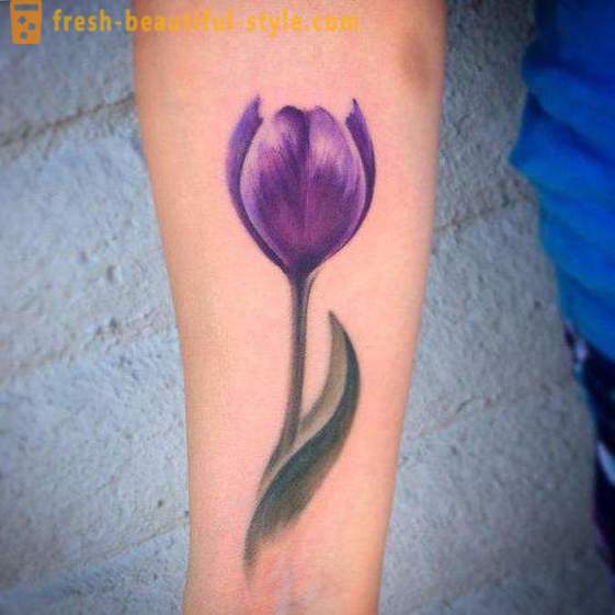 Květ tetování na zápěstí pro dívky. hodnota