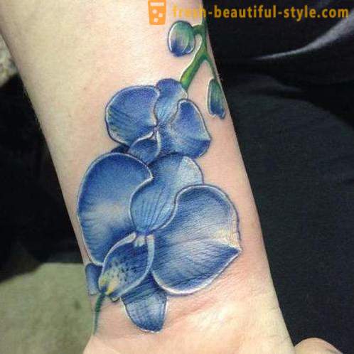 Květ tetování na zápěstí pro dívky. hodnota