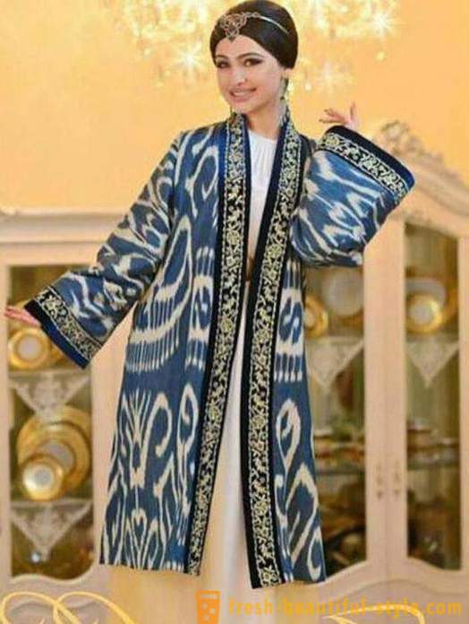 Uzbecké šaty: charakteristické rysy