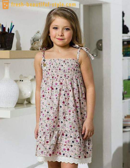 Krásné letní Šatová sukně pro dívky - Nejlepší modely, vzory a odpovědí