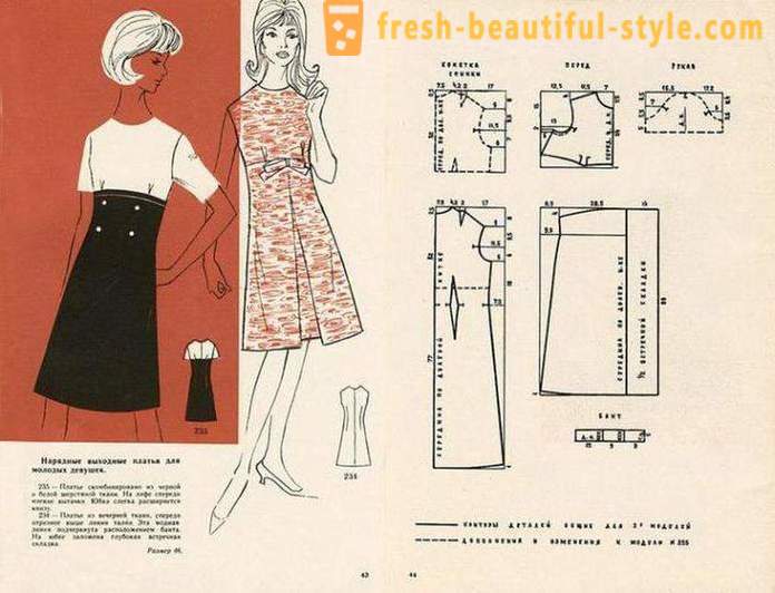 Módní styly šatů s puntíky v retro stylu