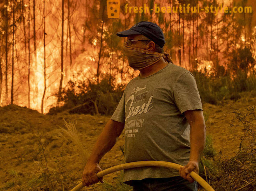 Jak k hašení požárů v Portugalsku