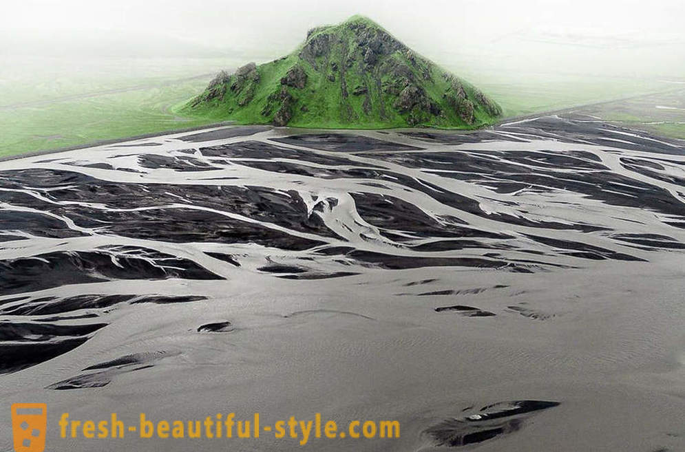 Island Letecký pohled
