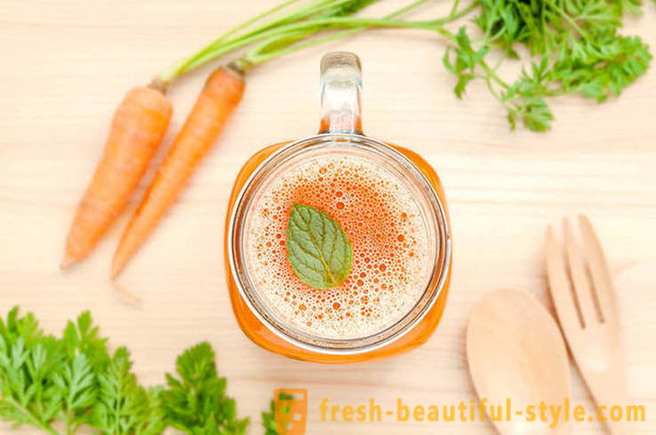 7 důvodů, proč přidat ke stravě chutné a zdravé mrkvová šťáva