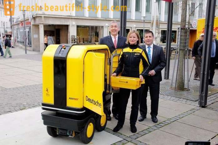 V Německu jsme vytvořili robot-asistent poště a kurýry