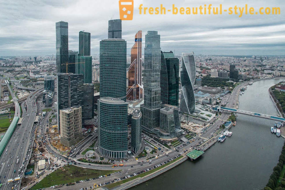 Moskva pohled z ptačí perspektivy