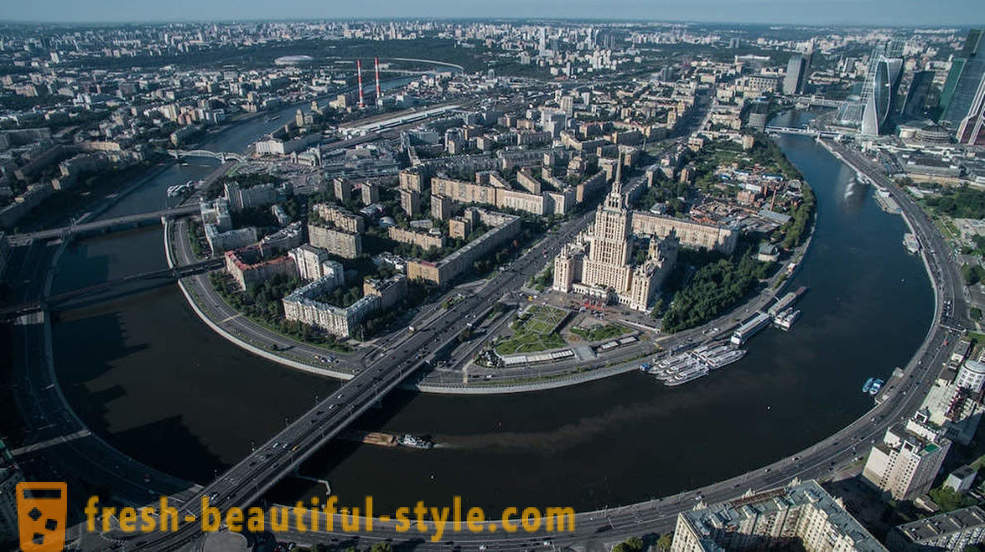 Moskva pohled z ptačí perspektivy