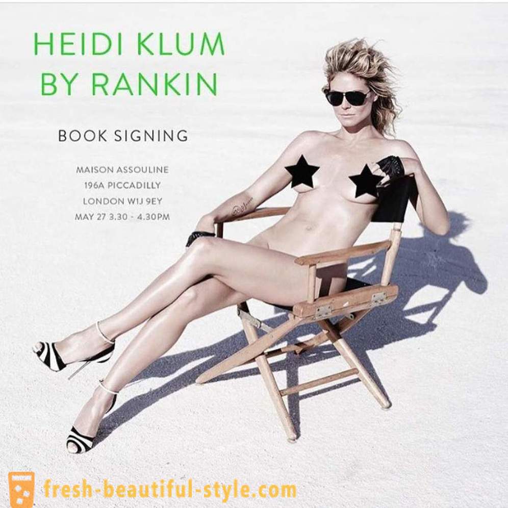 Heidi Klum rozebraná na svém otevřeném focení