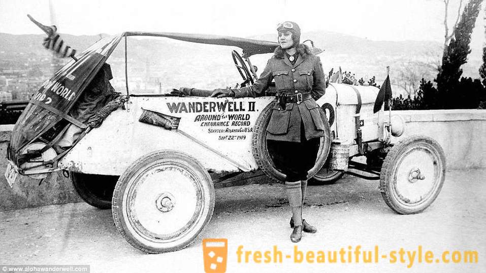 Indiana Jones v sukni: první žena řídit kolem 80 zemích v roce 1920