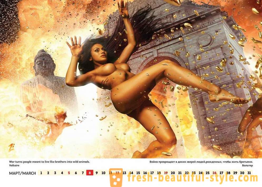 Showman Lucky Lee vydala erotickou kalendář, volat po Ruska do Ameriky a ve světě
