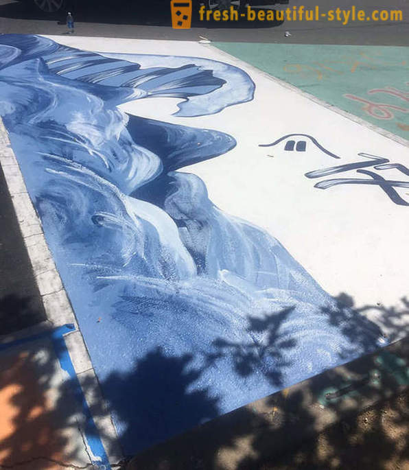 Američtí studenti směli malovat své vlastní parkovací místo