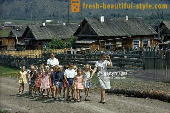 Sovětská školky na procházku