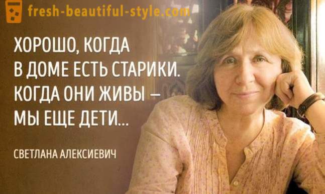15 piercing cituje Nobel laureát Svetlana Aleksievich