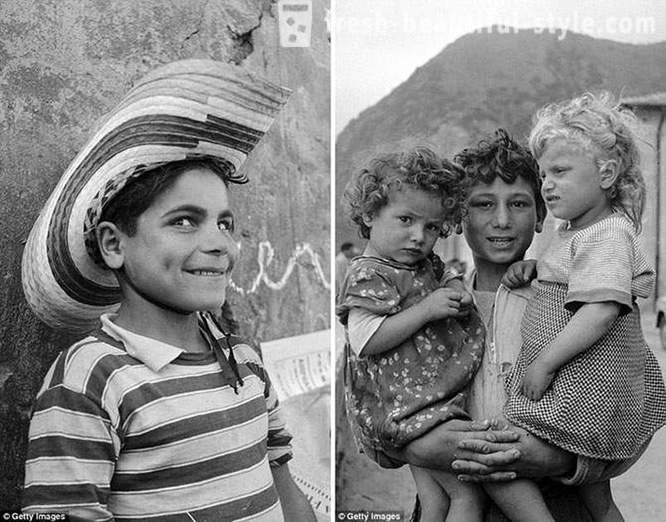 Itálie 1950, se zamiloval do celého světa