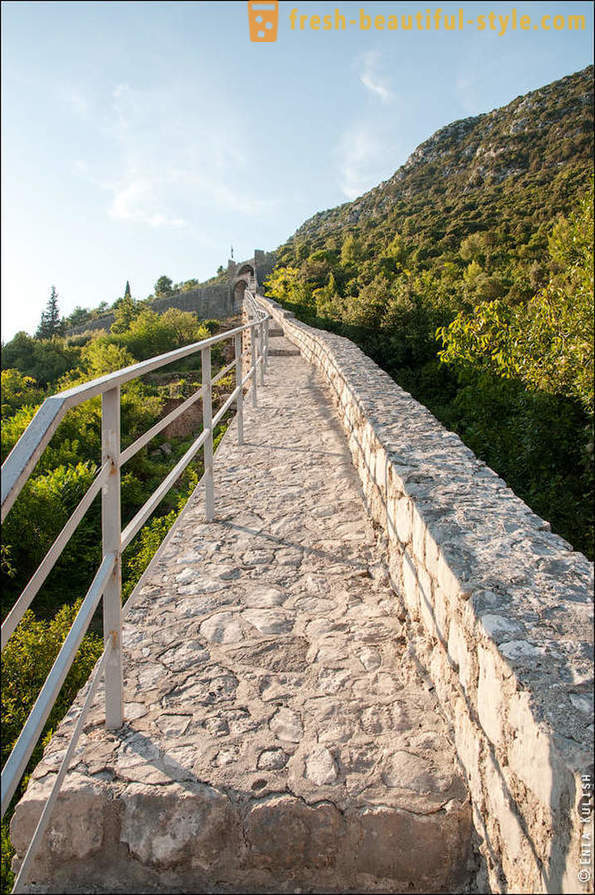 Chodit na čínská zeď chorvatského poloostrova