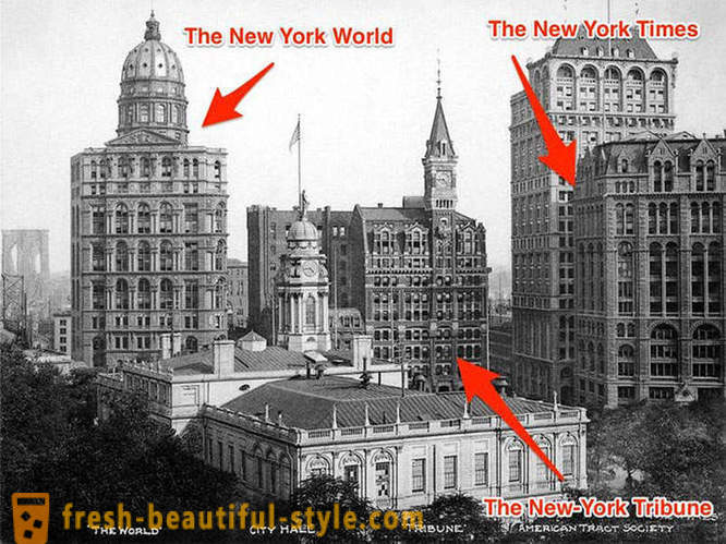 Krásné staré budově v New Yorku, který již neexistuje