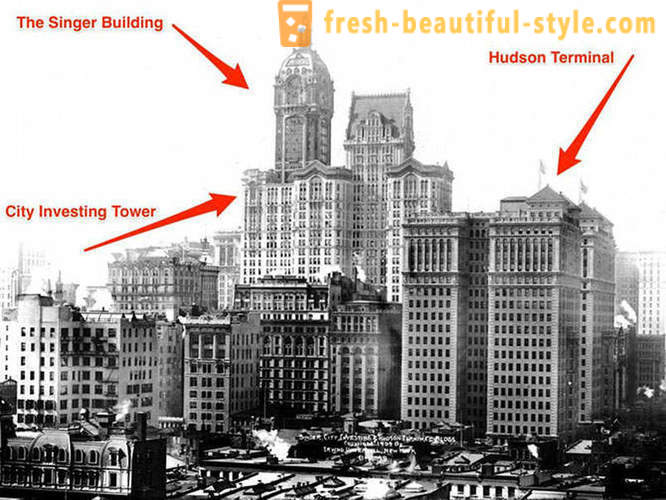 Krásné staré budově v New Yorku, který již neexistuje