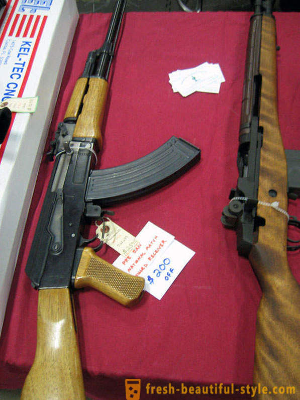 Výstava a prodej zbraní v USA