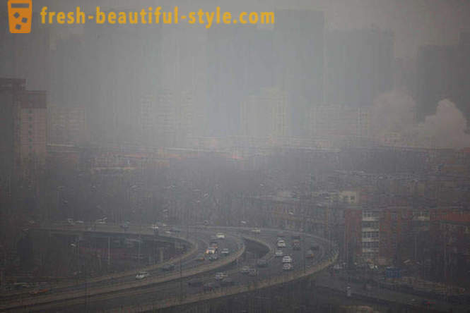 Nebezpečné úrovně znečištění v Číně