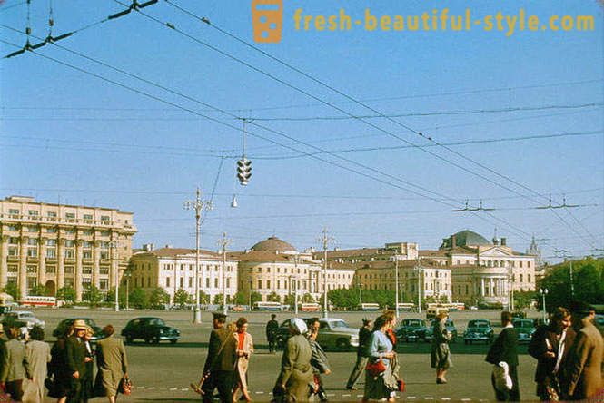 Moskva, 1956, ve fotografiích Jacques Dyupake