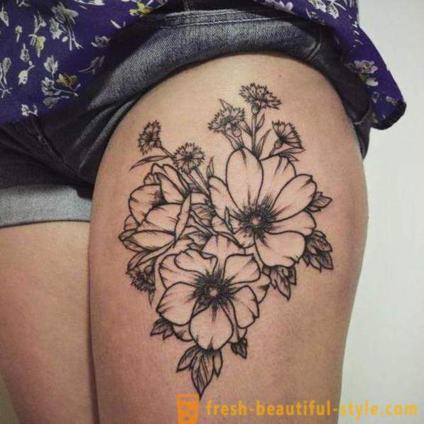 Flower tattoo - originální způsob vyjadřování