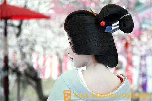 Japonské účesy pro dívky. Tradiční japonská účes