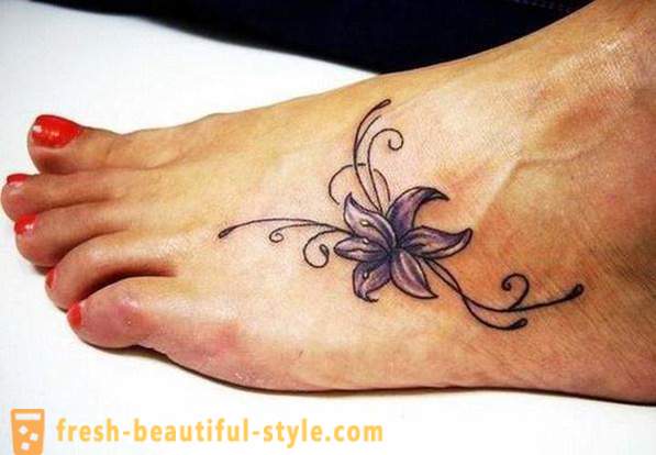 Tetování lily - hodnota a umístění aplikace