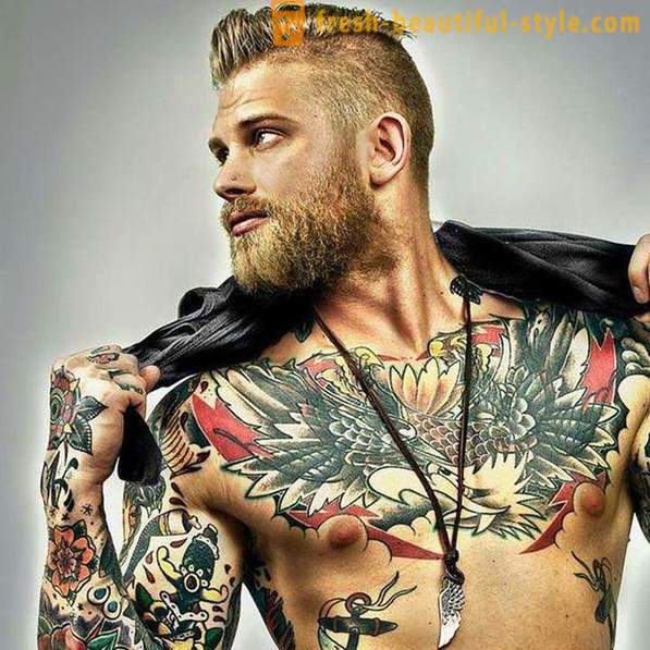 Pánské tetování na hrudi a jejich vlastnosti