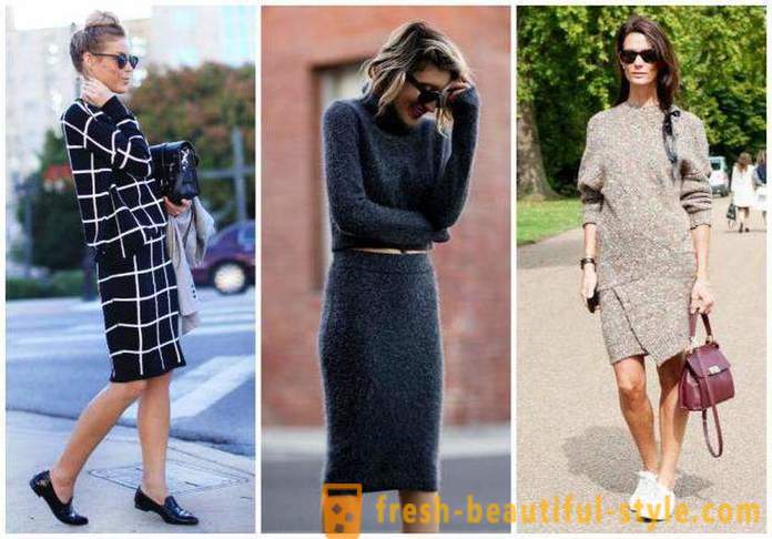 Pletené sukně: styly, co na sebe, na výběr