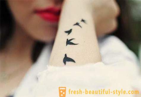 Žánr Minimalismus: tetování v tomto stylu