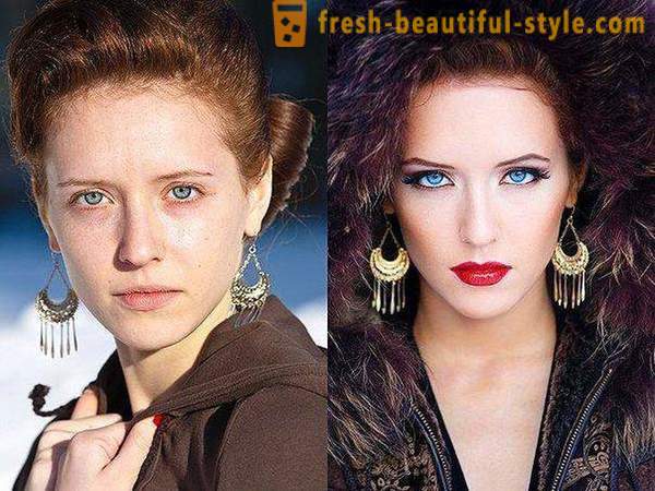 Před a po: make-up jako prostředek pro změnu vzhledu