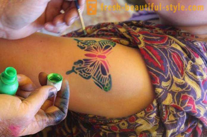 Dočasné tetování po dobu 3 měsíců bez použití henna a jeho aplikace