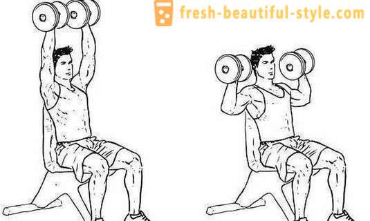 Cvičení s činkami na ramenou pro muže a ženy
