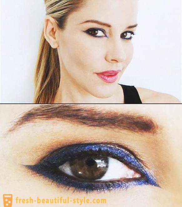 Příležitostná make-up pro hnědé oči krok za krokem