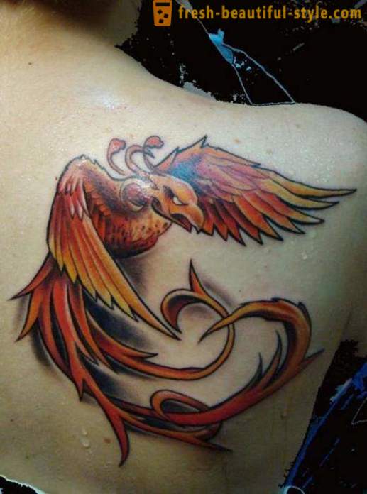 Phoenix - tetování, jehož význam nemůže být plně pochopen