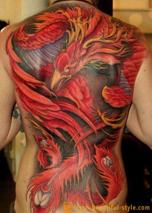 Phoenix - tetování, jehož význam nemůže být plně pochopen