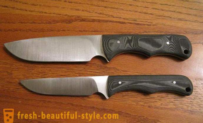 Hlavní typy nožů. Typů skládacích nožů