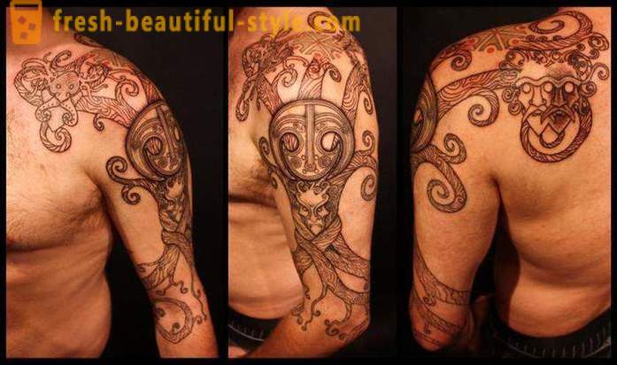 Slavic mužské tetování na paži