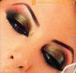 Krásný večer make-up pro hnědé oči: krok za krokem popis